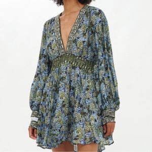 Flowy Oliphant V-neck Eden Blue